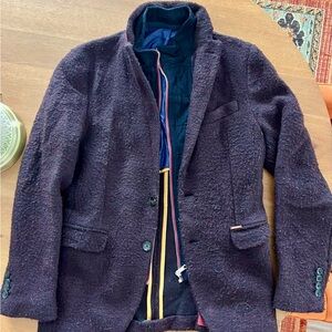 Zara Man Dark Textured Sport Jacket